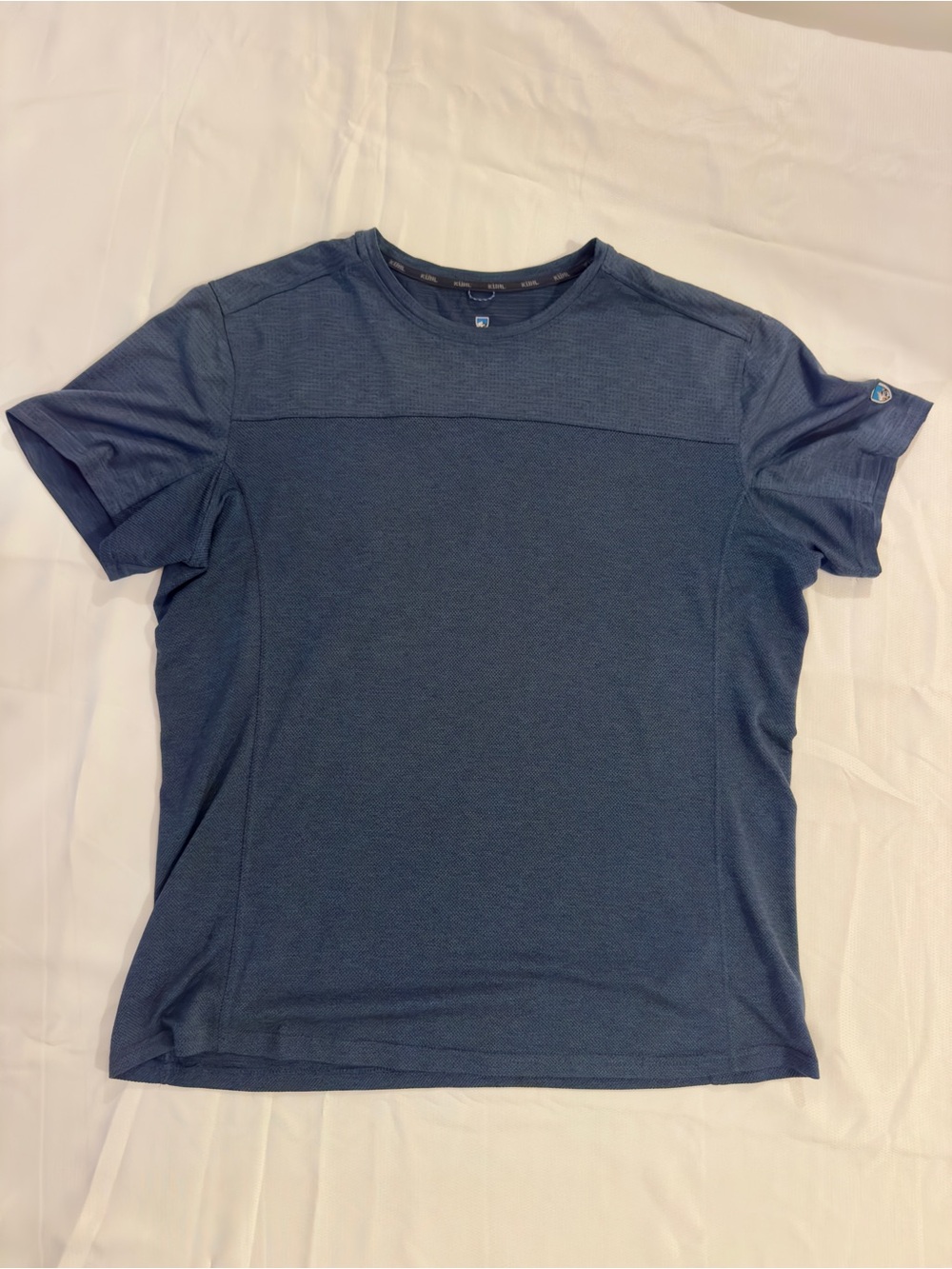 Kuhl Engineered Krew Mens Shirt Short Sleeve Color: Blue Size: X